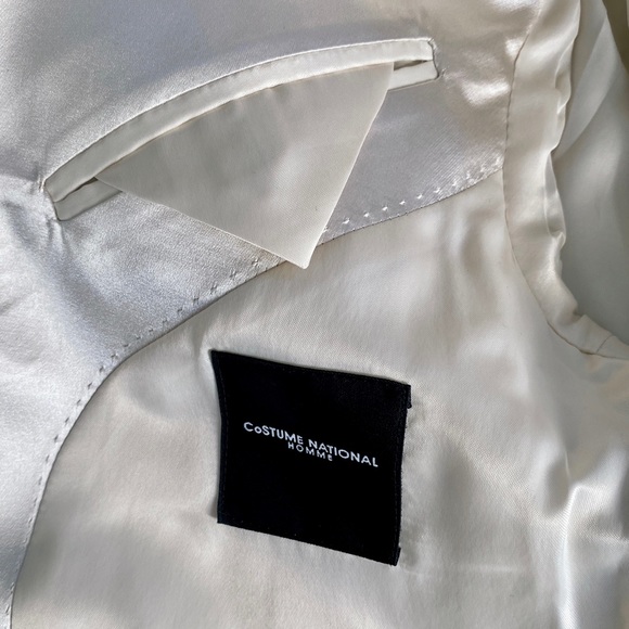 Costume National Cream Suede Tuxedo tux - Picture 13 of 14